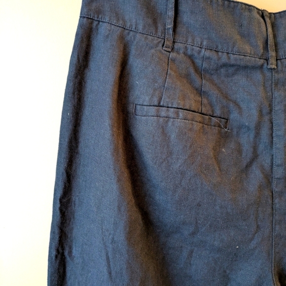 Boden Navy Blue Wide-Leg Pants 14 - Picture 3 of 11